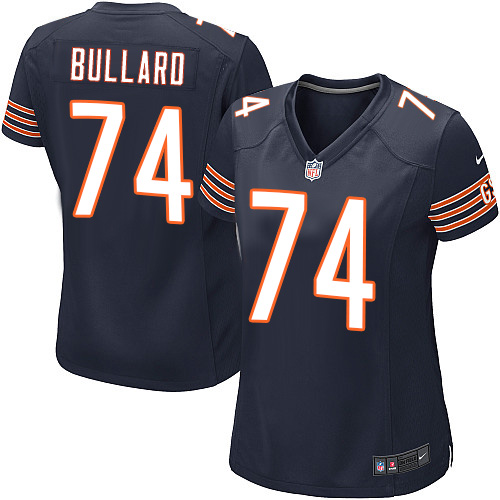 Women's Game Jonathan Bullard Nike Jersey Navy Blue Home - #74 NFL Chicago Bears